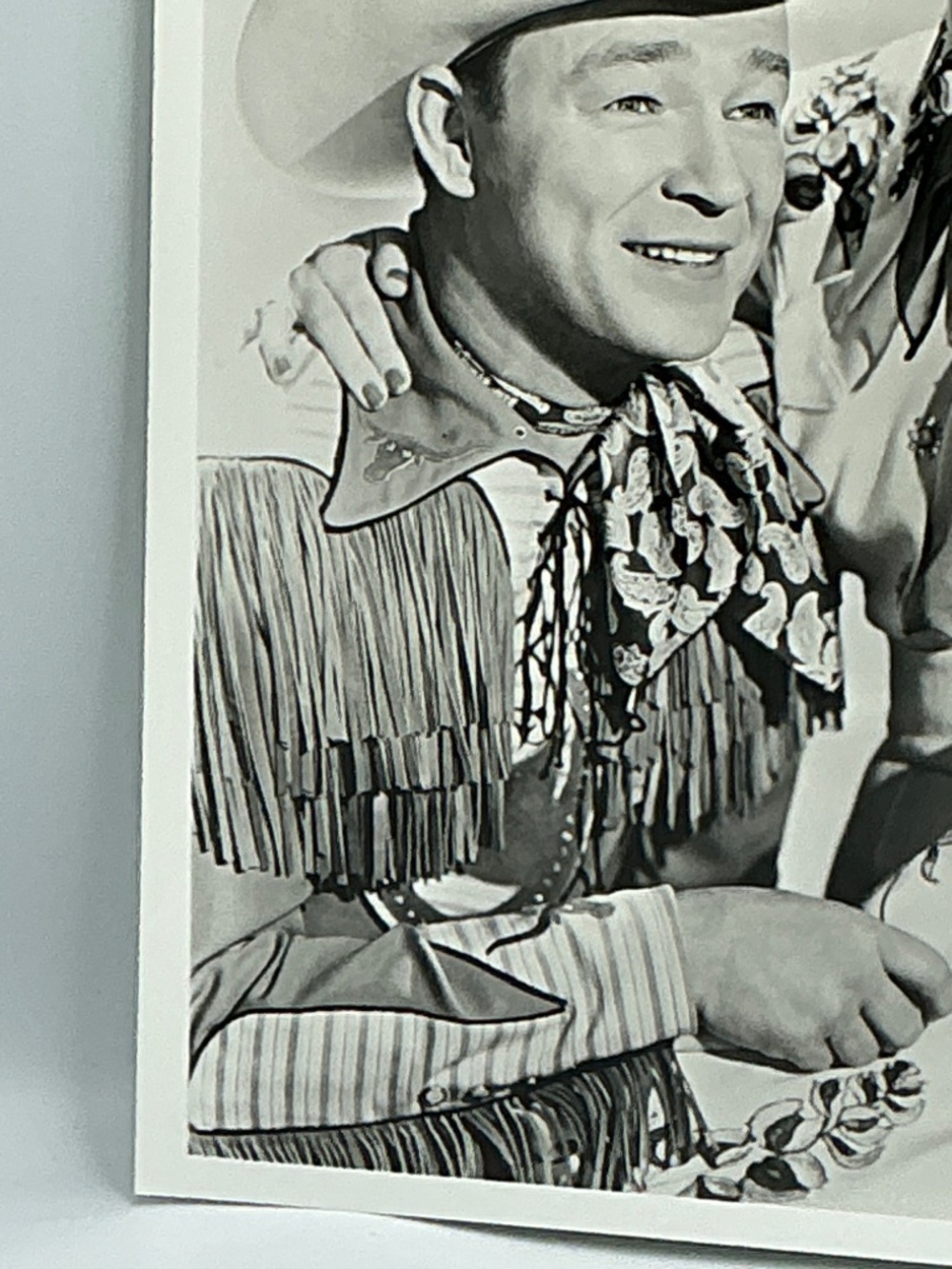 Roy Rogers & Dale Evans 8x10 Black & White Western Promo Photo King of Cowboys - Picture 5 of 6